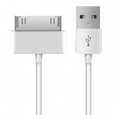 USB 30-pin Original Sync and Charging Cable 1 Meter for iPhone 3G / 3GS / 4 / 4s iPod iPad 1 / 2 / 3 - White